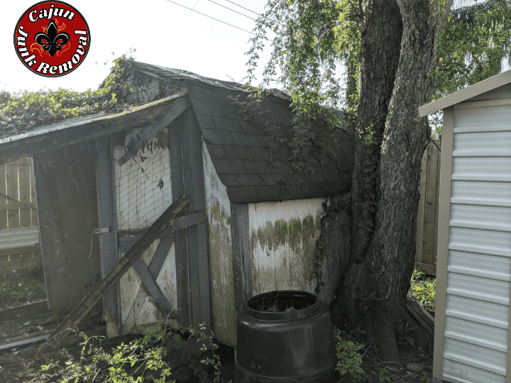 decreped shed in lafayette, LA - Cajun Junk Removal